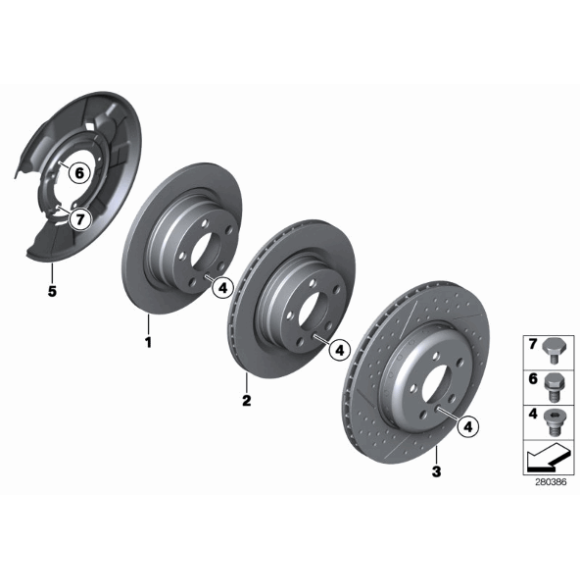 Tarcza hamulcowa tył BMW F20 F21 F22 F23 114 116 118 120 218 - 34216792225