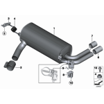 Uchwyt wydechu BMW F15 F16 F20 F21 F22 F23 F30 F31 F34 F36 F48 G11 G30 G31  - 18307620323