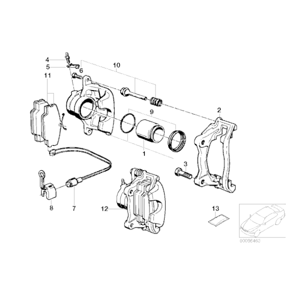 Pokrywa przeciwpyłowa BMW E21 E30 E31 E34 E39 E36 E38 E46 E60 E63 E65 E81 E87 E90 E91 E92 - 34111153198