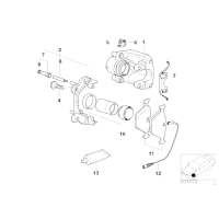Zestaw naprawczy zacisku przód BMW E36 E39 E38 - 34111157037