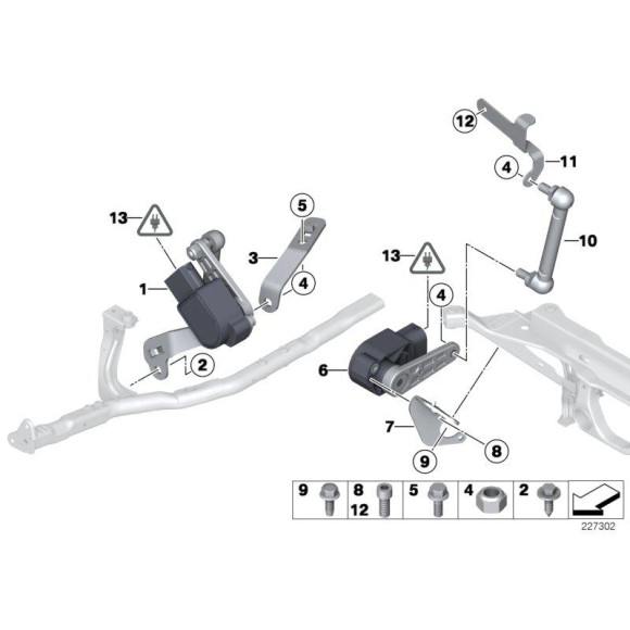 37146853753 Czujnik poziomu regulacja zasięgu świateł BMW E90 E60 E81 E87 E84 X1 X6 X5 E70 E63 - 37146853753 - Części oryginalne BMW Łódź | Sklep internetowy BMW