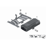 Uchwyt stelaż mocowanie wzmacniacza BMW F30 F31 F32 F33 F34 F36 F82 - 65159235506