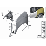 51137296754 Uchwyt ścianki bocznej tył prawy BMW  I01 I01N i3 i3s - 51137296754 - Części oryginalne BMW Łódź | Sklep internetowy BMW