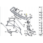 Uchwyt reflektora lewy BMW F30 F31 F32 F33 F36 316 318 320 328 330 335 340 - 51647285597