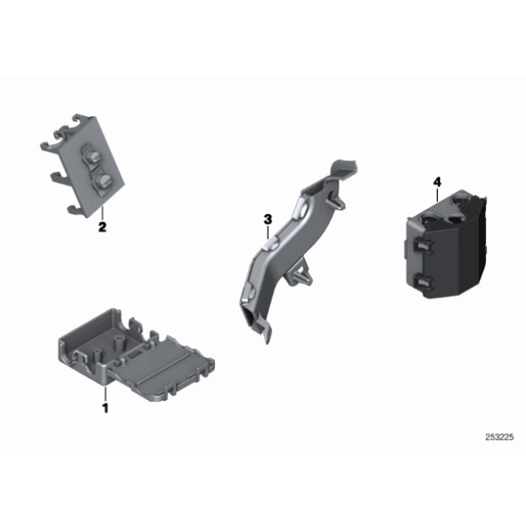 Uchwyt przewodu BMW F20 F21 F22 F30 F32 F33 F34 F39 F80 F87 F90 G01 G02 G05 G7 G11 G12 G15 G30 G31 - 61139252800