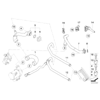 Przewód elastyczny układu chłodzenia BMW E84 E87 E90 E91 E92 E93 E82 128i 323i 325i 328i 330i 130i - 11537545890