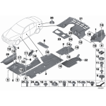 Uchwyt obudowy podwozia prawy BMW F20 F21 F22 F23 F30 F31 F34 F36 F80 F82 F87- 51757365568