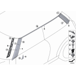 51137336892 Uchwyt listwy ozdobnej dachu tylny MINI F56 - 51137336892 - Części oryginalne BMW Łódź | Sklep internetowy BMW