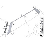 51137336892 Uchwyt listwy ozdobnej dachu tylny MINI F56 - 51137336892 - Części oryginalne BMW Łódź | Sklep internetowy BMW