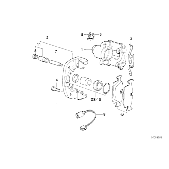Klocki hamulcowe przód E39 E38 X5 BMW - 34116761252