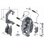 Klocki hamulcowe przód BMW E65 E66 745d 750i 750iL 760i 760Li - 34116763652