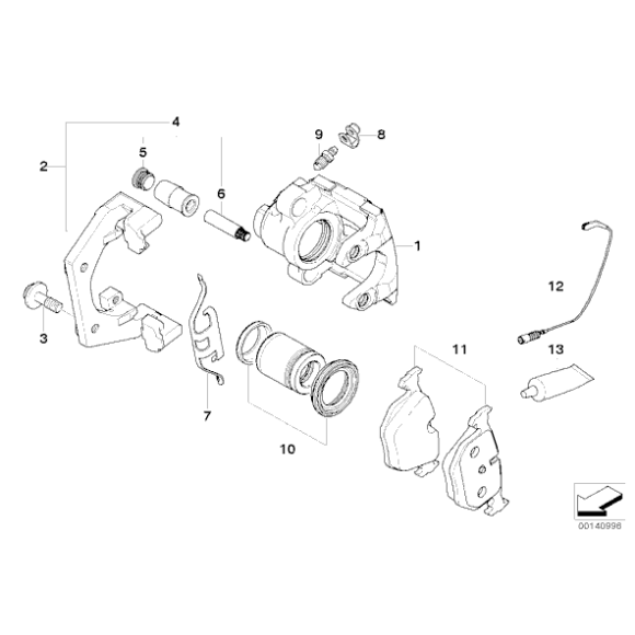 Odpowietrznik BMW E38 E39 E53 E60 E61 E65 E70 E81 E84 E90 F01 F10 F12 F15 F45 MINI - 34116768018