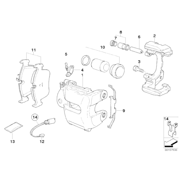 Klocki hamulcowe E90 - Oryginał BMW - 34116769951