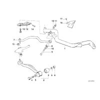 Tuleja wahacza przód E34 - Oryginał BMW - 31121136605