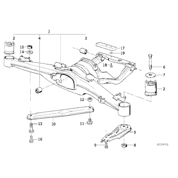 Tuleja belki wózka BMW E34 E32 730 735 740 518 520 525 530 535 540 - 33171131903