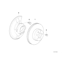 Tarcza hamulcowa przód BMW E70 E70N X5 3,0d 3,0sd 3,0si 4,8i 35iX 40dX 40iX - 34116793244