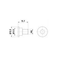 KPL=2SZT!!!! ŚRUBA TARCZY HAM. BMW P./T. 1/2/3/4/5/6/7/8/X1/X2/X3/X4/X5/X6 87-