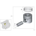 Tłok zespołu korbowego BMW E60 E61 E65 E66 E70 E71 E83 E90 E91 E92 E93 - 11257792745