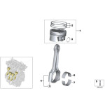 11258638448 Tłok BMW F20 F21 F22 F30 F31 F32 F33 F36 F48 MINI F54 F57 G01 F12 G30 G32 - 11258638448 - Części oryginalne BMW Łódź | Sklep internetowy BMW