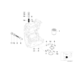 Filtr oleju BMW Motorrad K08 K09 K18 K19 K21 K22 K23 K25 K26 K27 K28 K29 K32 K33 K48 K61 I3 - 11427673541