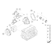 Termostat E81 E87 E46 E90 - Oryginał BMW - 11517500597