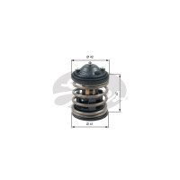 Termostat BMW E70N E71 E84 E91N F01N F06 F07 F10 F11 F13 F15 F20 F21 F22 F25 F30 F32 F34 F36 - 11518512234