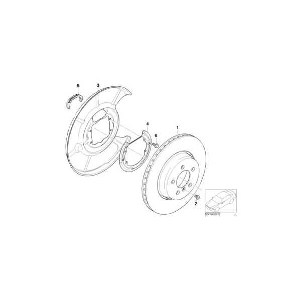 Tarcza hamulcowa - 34211166127