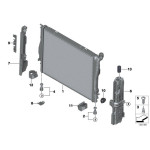 Chłodnica wody BMW E81 E88 E90 X1 E91 E92 320d 330d 335d 123d - 17117794488