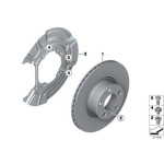 34213332217 Tarcza hamulcowa tył BMW X3 E83 E83N 2,0d 2,0i 1,8d 3,0d 3,0i 2,5si 3,0sd - 34213332217 - Części oryginalne BMW Łódź | Sklep internetowy BMW