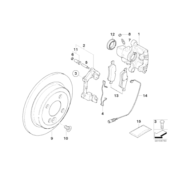 Klocki hamulcowe tył MINI R50 R52 R53 - 34216762871