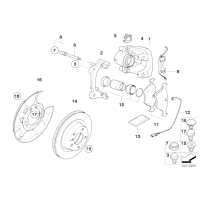 Tarcza hamulcowa tył BMW E87 E90 E91 E81 116 118 120 316 318 320 Performance - 34216764651