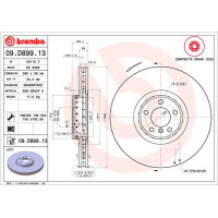 Tarcza hamulcowa przód lewa BMW E70 E71 M X6 X5 F15 F16 25dX 30dX 35iX 35dX 50iX M50dX - 34116789069