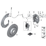 Tarcza hamulcowa przód BMW G01 G02 G05 G11 G20 G30 G31 G32 330 530 525 540 620 630 725 730 - 34116860909
