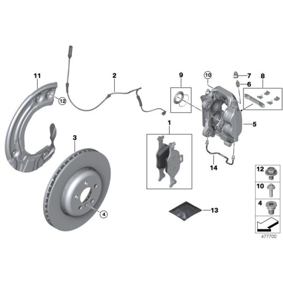 Tarcza hamulcowa przód BMW G01 G02 G05 G11 G20 G30 G31 G32 330 530 525 540 620 630 725 730 - 34116860909