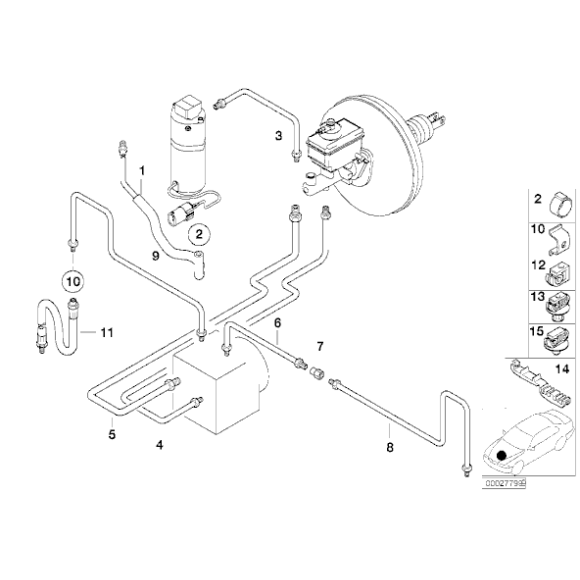 Elastyczny przewód hamulcowy przód BMW E39 520 523 525 528 530 540 M5 - 34301165249