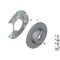 34213332217 Tarcza hamulcowa tył BMW X3 E83 E83N 2,0d 2,0i 1,8d 3,0d 3,0i 2,5si 3,0sd - 34213332217 - Części oryginalne BMW Łódź | Sklep internetowy BMW