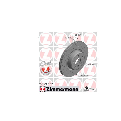 Tarcza hamulcowa nawiercana przód BMW G01 G02 G30 G31 G29 Z4 518d 520d 520i 525d 18d 20dX 20iX 30i 30iX - 34116860907