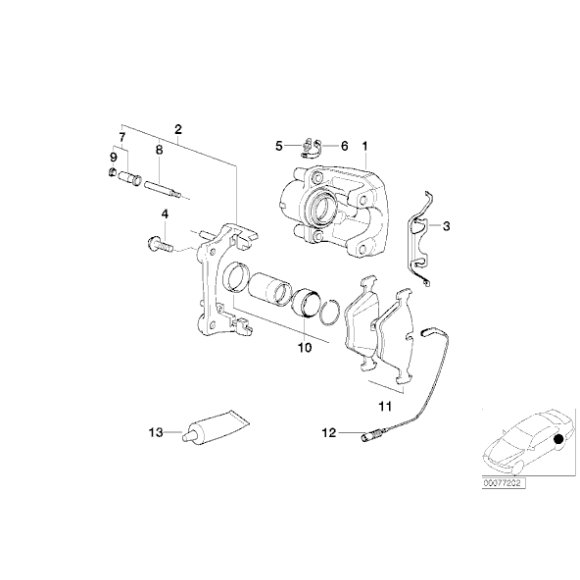 Tarcza hamulcowa tył BMW E39 520i 523i 525td 525tds 520d - 34216767049