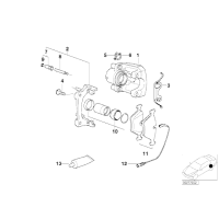 Tarcza hamulcowa tył BMW E39 520i 523i 525td 525tds 520d - 34216767049