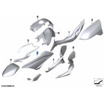 Tapicerka boczna prawa BMW K52 R1200RT R125RT - 46638566228