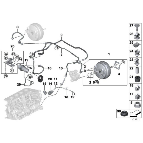 34336765316 Uszczelka serwa BMW E21 E30 E34 E36 E46 E81 E84 X1 E87 E90 E91 E92 G01 G11 G30 MINI R50 R52 - 34336765316 - Części oryginalne BMW Łódź | Sklep internetowy BMW