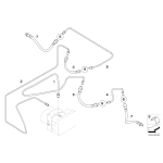 Sprężynka przewodów hamulcowych BMW E46 E60 E90 E36 E32 E46 E70 E84 E84 F01 F10 F15 F12 F20 F30 MINI - 34341163565