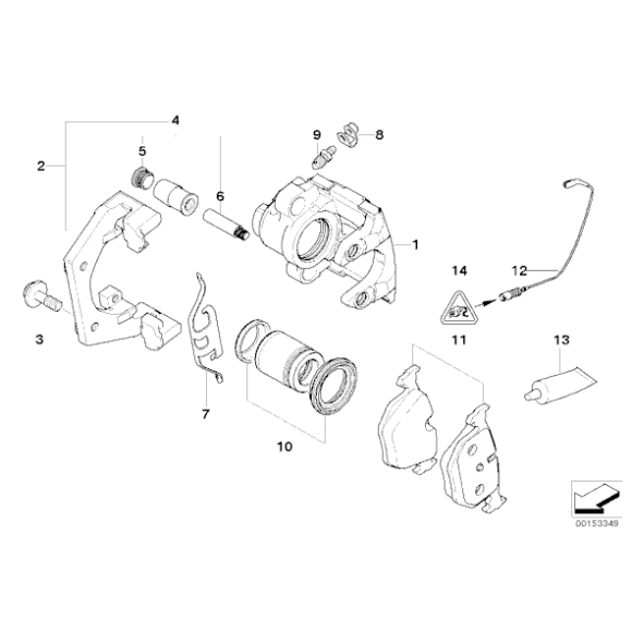 34351165580 Czujnik klocków hamulcowych - 34351165580 - Części oryginalne BMW Łódź | Sklep internetowy BMW