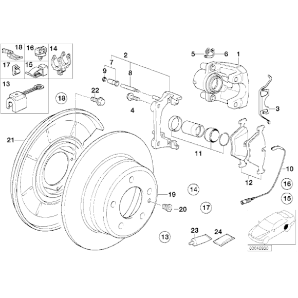 34351181342 Czujnik klocków hamulcowych - 34351181342 - Części oryginalne BMW Łódź | Sklep internetowy BMW
