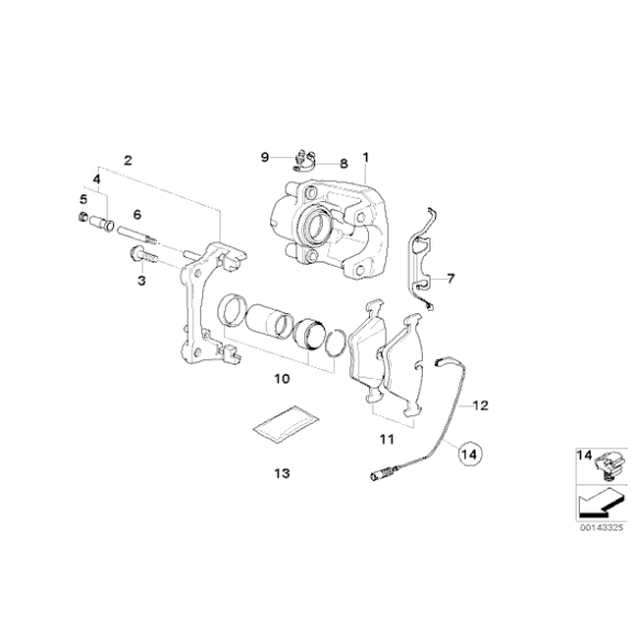 Czujnik klocków hamulcowych tył BMW Z4 2,0 2,2 2,5si 3,0 Z3 3,0si - 34356757896