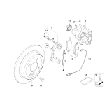 Czujnik klocków hamulcowych tył MINI 1,4i 1,6i 1,6d ONE Cooper JCW - 34356761448