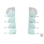 Szkło lusterka szerokokątne lewe BMW F90 F91 F92 G11 G12 G14 G15 G16 G30 G31 G32 - 51167407165