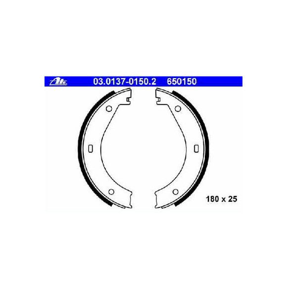 Szczęki hamulca ręcznego BMW E34 E32 E38 E31 725 728 730 740 735 525 530 540 520 - 34416761294