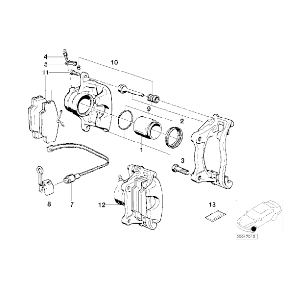 Czujnik klocków hamulcowych - 34359058889