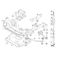 31103418341 Sworzeń wahacza X3 E83 - Oryginał BMW - 31103418341 - Części oryginalne BMW Łódź | Sklep internetowy BMW